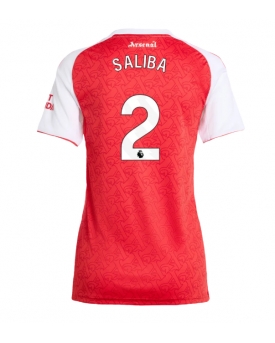Billige Fotballdrakt Arsenal William Saliba #2 Replika Hjemmedrakt Dame 2025-26 Kortermet Billige Fotballdrakt Arsenal William Saliba #2 Replika Hjemmedrakt Dame 2025-26 Kortermet